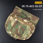 Tactical Hunting Vest with Drop Pouch, for Airsoft & CS, Outdoor Sports