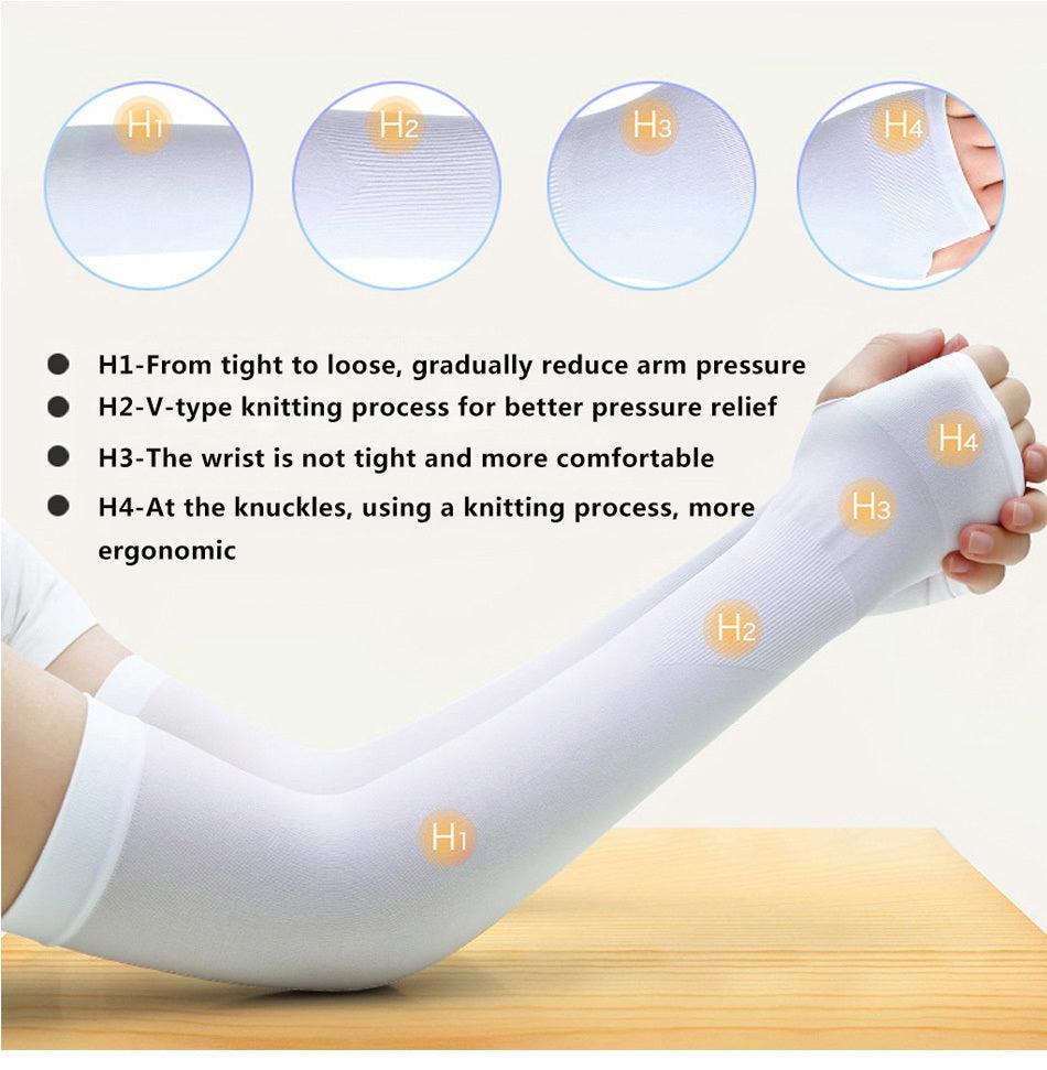 1 Pairs Arm Sleeves Warmers Sports Sleeve Sun UV Protection Hand Cover Cooling Warmer Running Fishing Cycling Sunscreen Sun Protection Arm Sleeves For Men  Women Arm Cover For Cycling Outdoor Sports