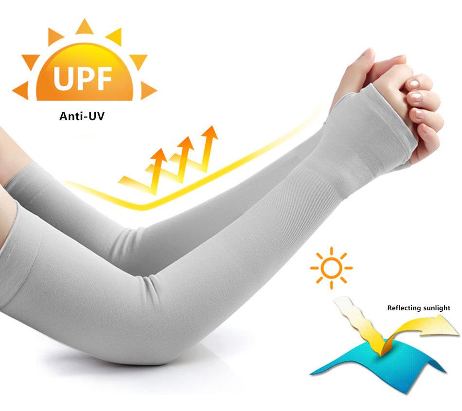 1 Pairs Arm Sleeves Warmers Sports Sleeve Sun UV Protection Hand Cover Cooling Warmer Running Fishing Cycling Sunscreen Sun Protection Arm Sleeves For Men  Women Arm Cover For Cycling Outdoor Sports