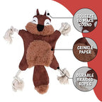 Dog Toys, Stuffed, Chewing, Plush, Squeaky Animal Pet Toys, Puppy, Fox, Squirrel, Dog, Cat, Chewing, Squeaky Toys, Pet Supplies