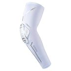 1PC Sport Black Arm Guard Compression Sleeves Sports Fitness Elastic Elbow Protective Pad Outdoor Basketball Football Sleeves For UV Summer Sun Protection Men Athletic Arm Cover