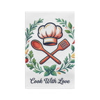 Cook With Love Tea Towel — Decorative Kitchen Microfiber Towel