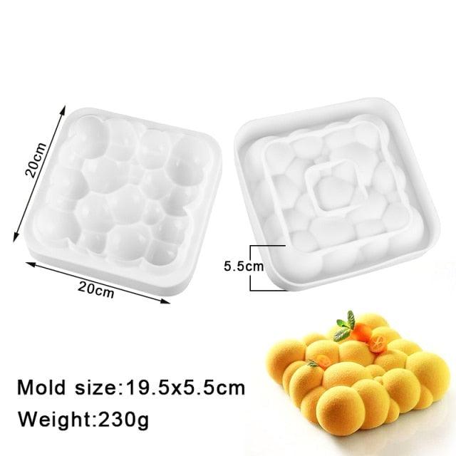 27 Style Silicone Cake Molds Pastry Bakeware Set Non-Stick Mousse Mould Party Dessert Baking Tools Decorating Pan Kitchen Tools Silicone Cupcake Baking Cups Food Grade Non-Stick Silicone Muffin Liners
