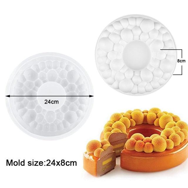 27 Style Silicone Cake Molds Pastry Bakeware Set Non-Stick Mousse Mould Party Dessert Baking Tools Decorating Pan Kitchen Tools Silicone Cupcake Baking Cups Food Grade Non-Stick Silicone Muffin Liners
