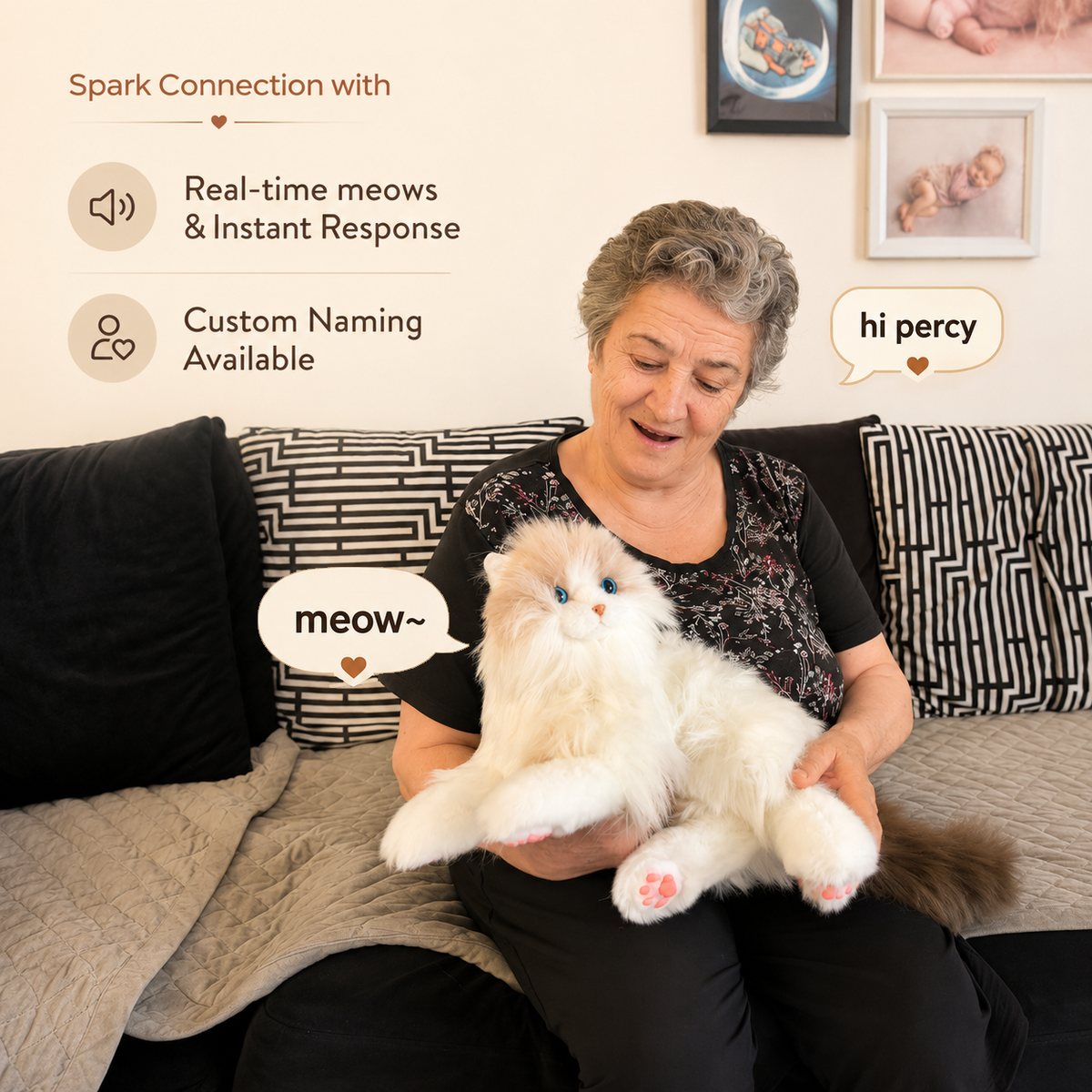 Percy Essential – Lifelike Interactive Robot Cat