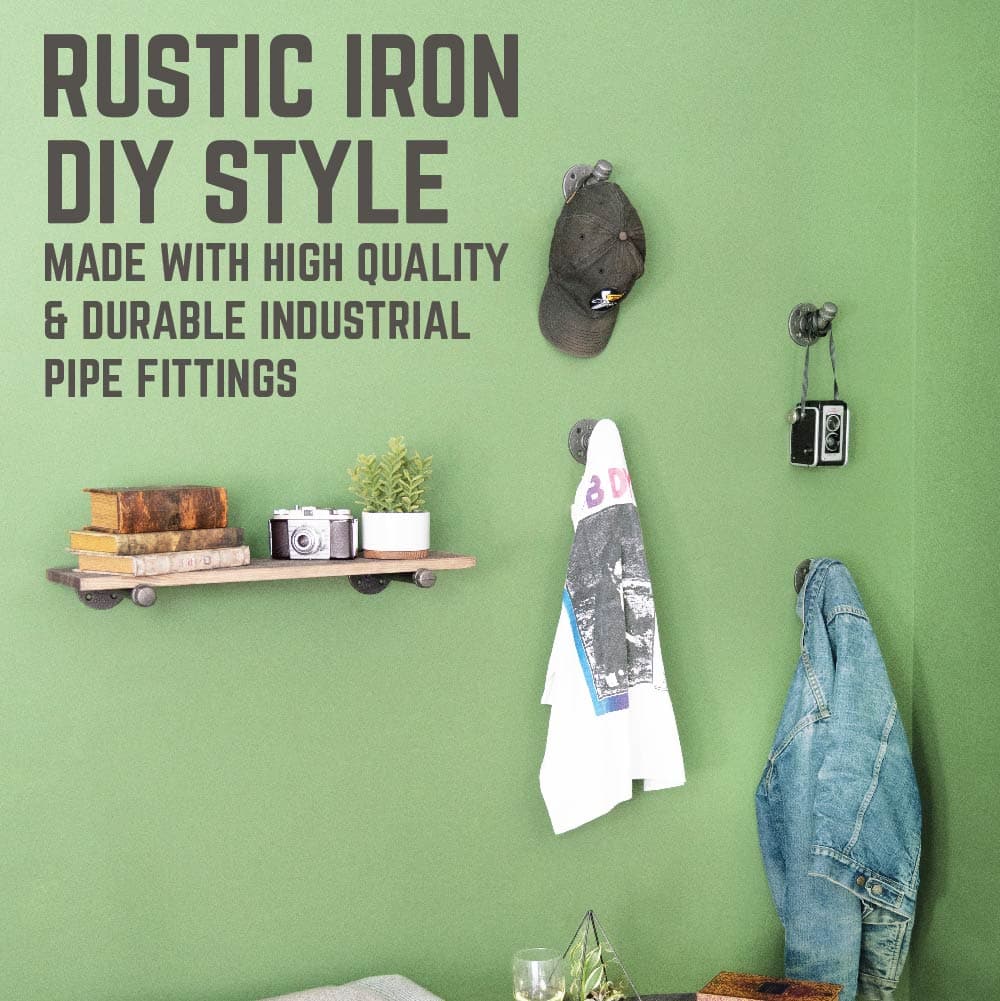 Wall Hook 4 Pack By PIPE DECOR