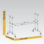 Bridge Kitchen Table By PIPE DECOR