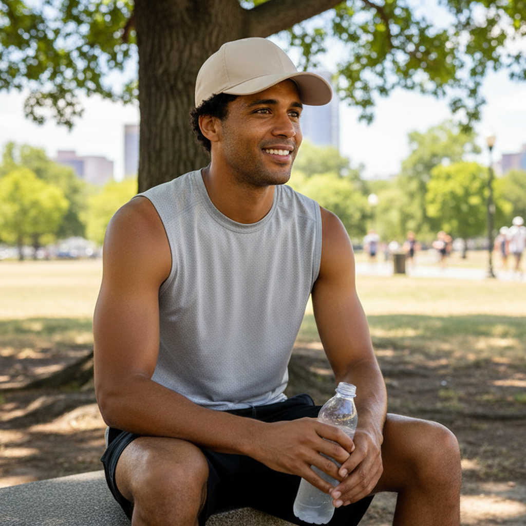 POWERCAP ICE Baseball Hat – Instant Cooling with Reusable Ice Packs UPF 50 Protection