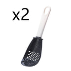 Multifunctional Slotted Spoon Grinding Cooking Spoon Mashed Auxiliary Food Ginger Garlic Spoon Press Potatoe Stir-frying Spatula Kitchen Gadget