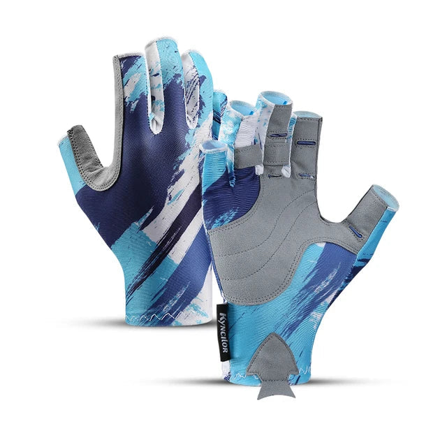 Fishing Gloves Men Women Non-slip Half-finger UV Protection Lightweight Breathable Outdoor Sport Equipment Angling Sailing Glove