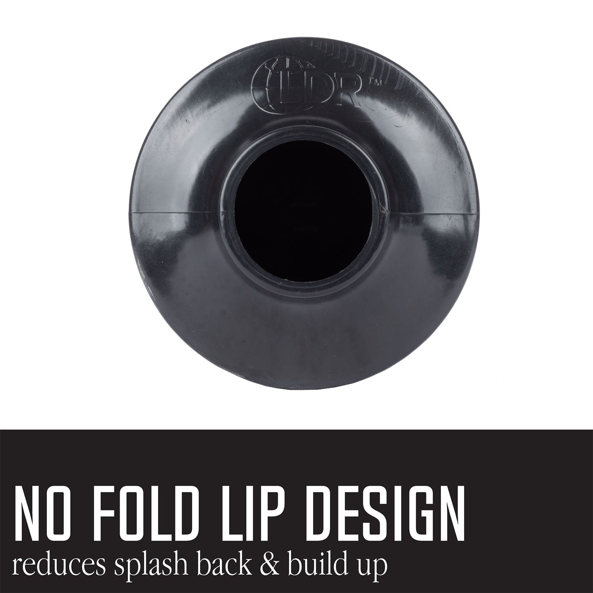 Bellows Accordion Toilet Plunger (Black and White)