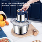 Electric Meat Grinders, 5L Food Processor, Stainless Steel Multifunctional Vegetable Slicer, Kitchen Chopper & Mixer