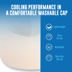POWERCAP ICE Cooling Sun Hat – Instant Cooling Relief with Reusable Ice Packs, UPF 50 UV Sun Protection, Lightweight & Breathable for Hot Weather
