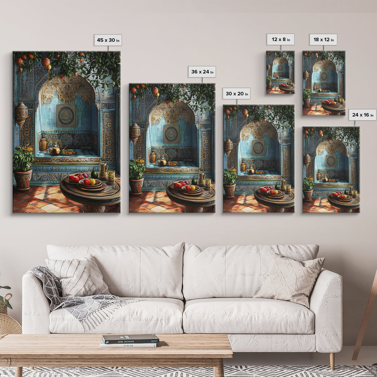 Kitchen Wall Art, Still Life Painting Print of a Moroccan Kitchen, Morocco Art, Travel Decor, Moroccan Wall Decor, Art for Kitchen or Dining Room