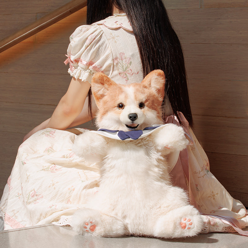 Corgi Backpack – Cute Dog Plush Bag for Kids & Pet Fans