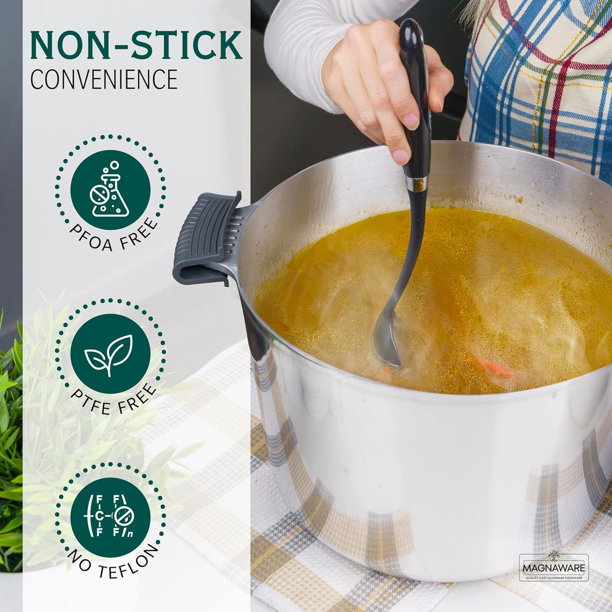 Stock Pot with Lid 18 Quarts