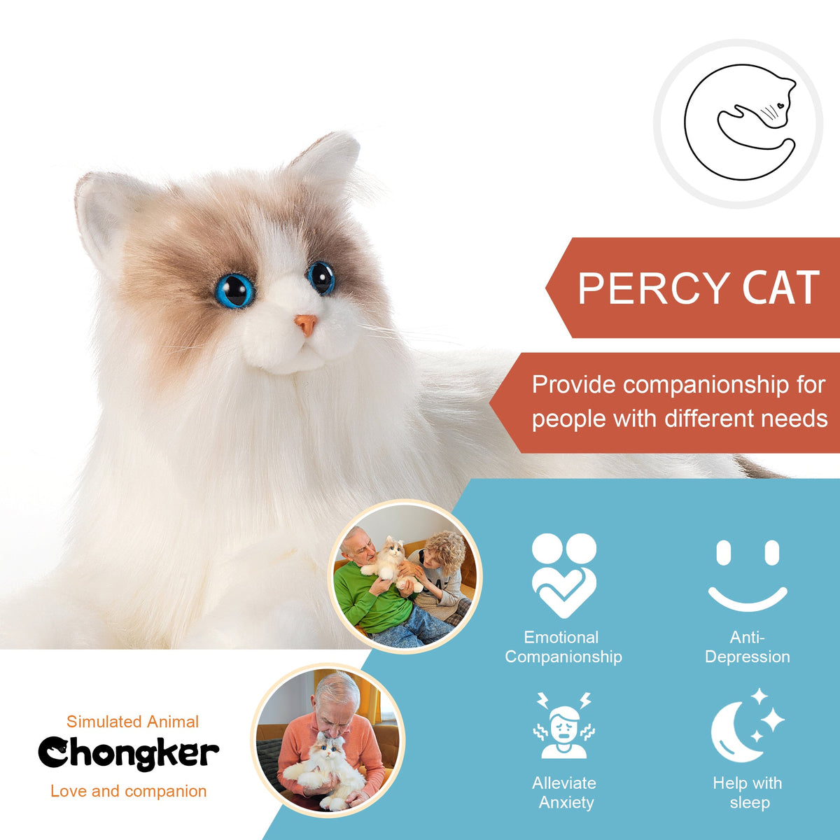 Percy Essential – Lifelike Interactive Robot Cat