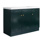 Contemporary Freestanding Bathroom Vanity With Resin Sink & Soft-Close Cabinet Doors