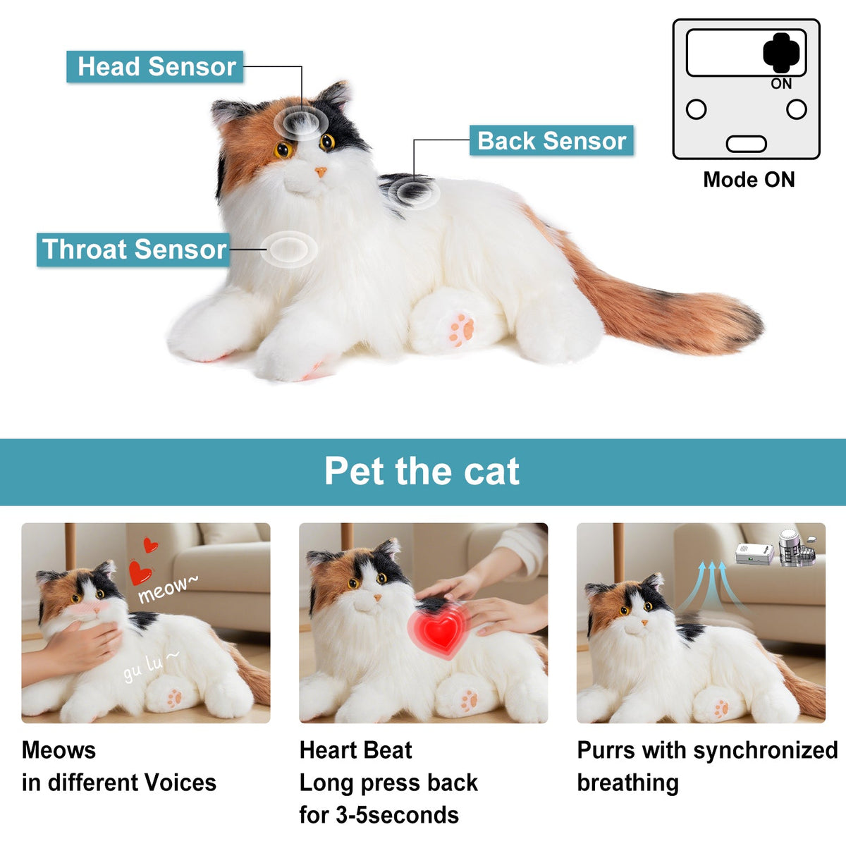 Percy Essential – Lifelike Interactive Robot Cat