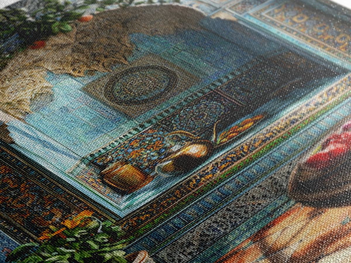 Kitchen Wall Art, Still Life Painting Print of a Moroccan Kitchen, Morocco Art, Travel Decor, Moroccan Wall Decor, Art for Kitchen or Dining Room
