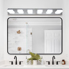 Modern 6-Light Chrome LED Vanity Mirror Light Fixture For Bathrooms And Makeup Tables