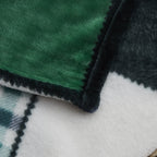 Tache Forest Green Plaid Flannel Throw Blanket (4023)