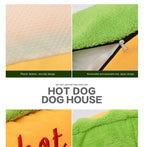 Hot Dog Shaped Pet Bed