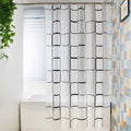 1PC Patterned PEVA Waterproof Shower Curtain – Bathroom Partition & Decorative Curtain Accessory