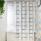 1PC Patterned PEVA Waterproof Shower Curtain – Bathroom Partition & Decorative Curtain Accessory