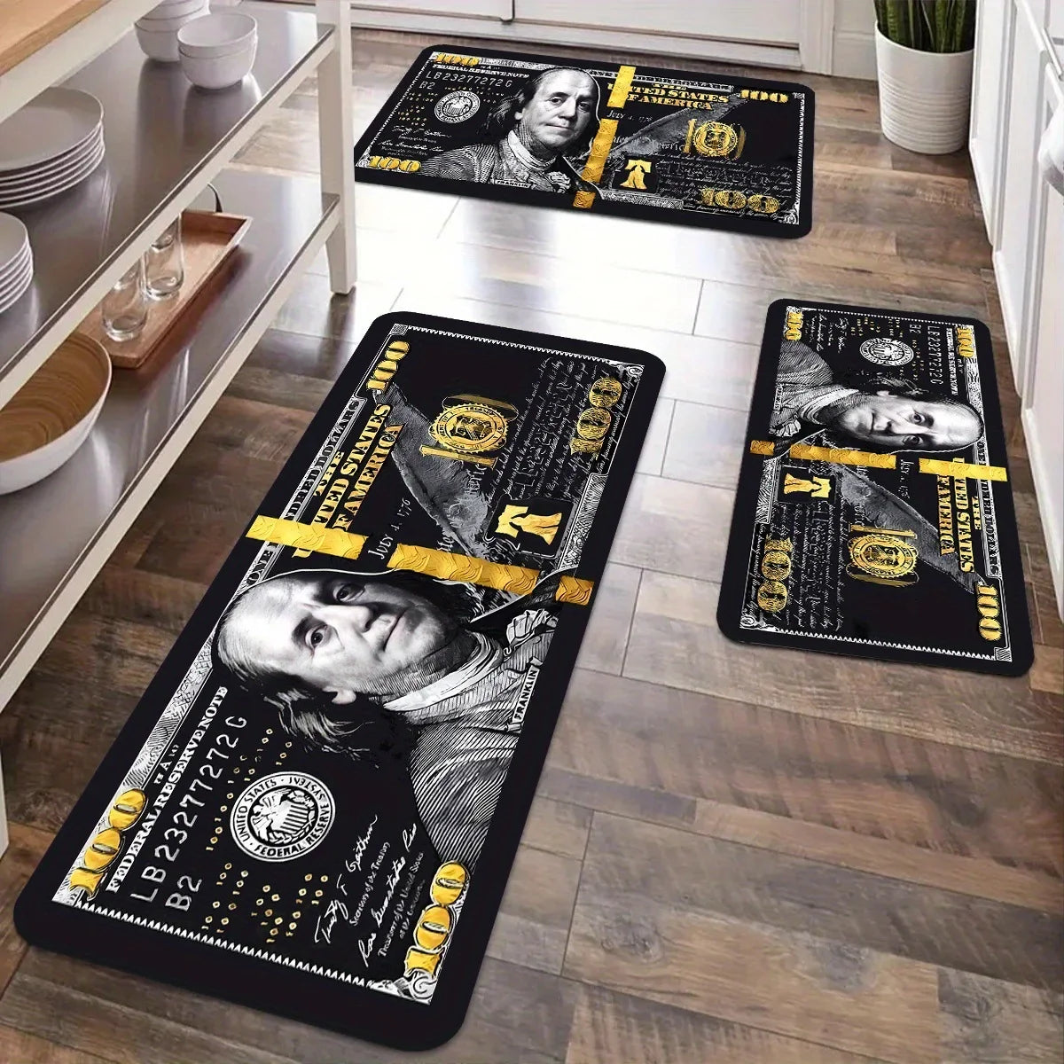 VIKAMA Kitchen Floor Mats, Entrance Door Mats, Laundry Room Long Carpets, Corridor Passageway Floor Mats, Home Decorations