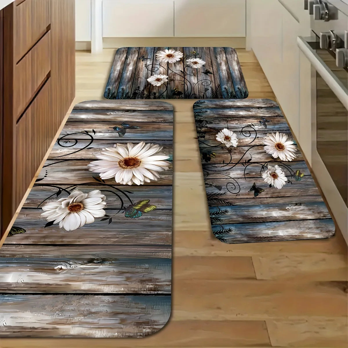 VIKAMA Kitchen Floor Mats, Entrance Door Mats, Laundry Room Long Carpets, Corridor Passageway Floor Mats, Home Decorations