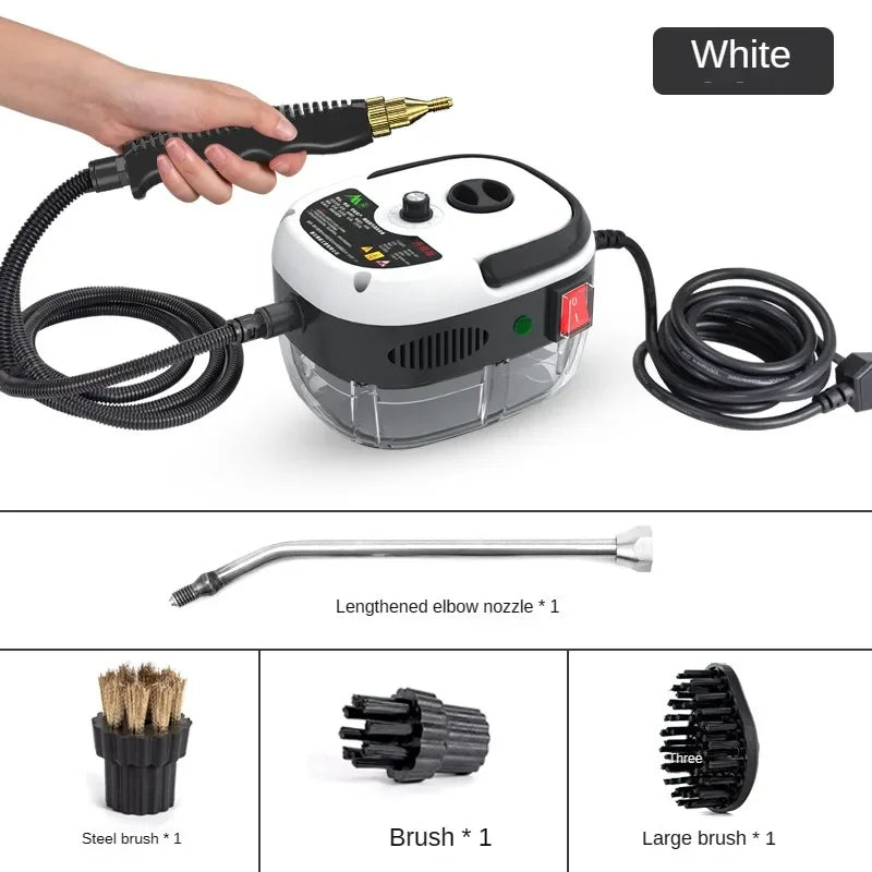 220V EU Plug High-Temperature Steam Cleaner for Home Car Deep Cleaning Kitchen Hood & Air Con Sterilization Appliance