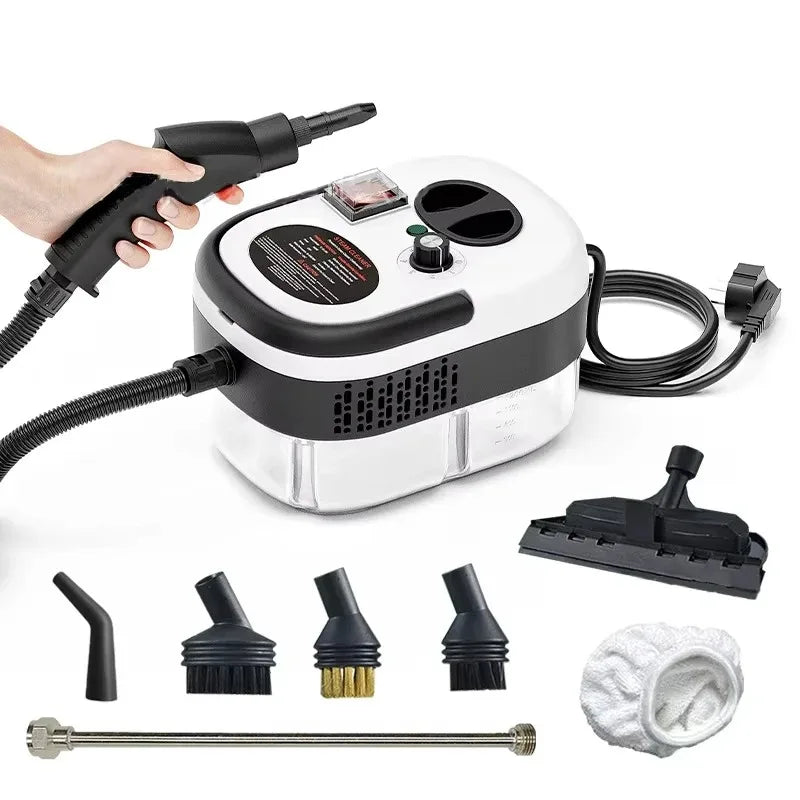 220V EU Plug High-Temperature Steam Cleaner for Home Car Deep Cleaning Kitchen Hood & Air Con Sterilization Appliance