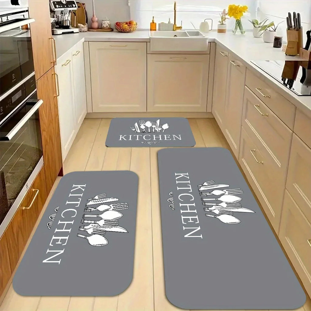 VIKAMA Kitchen Floor Mats, Entrance Door Mats, Laundry Room Long Carpets, Corridor Passageway Floor Mats, Home Decorations