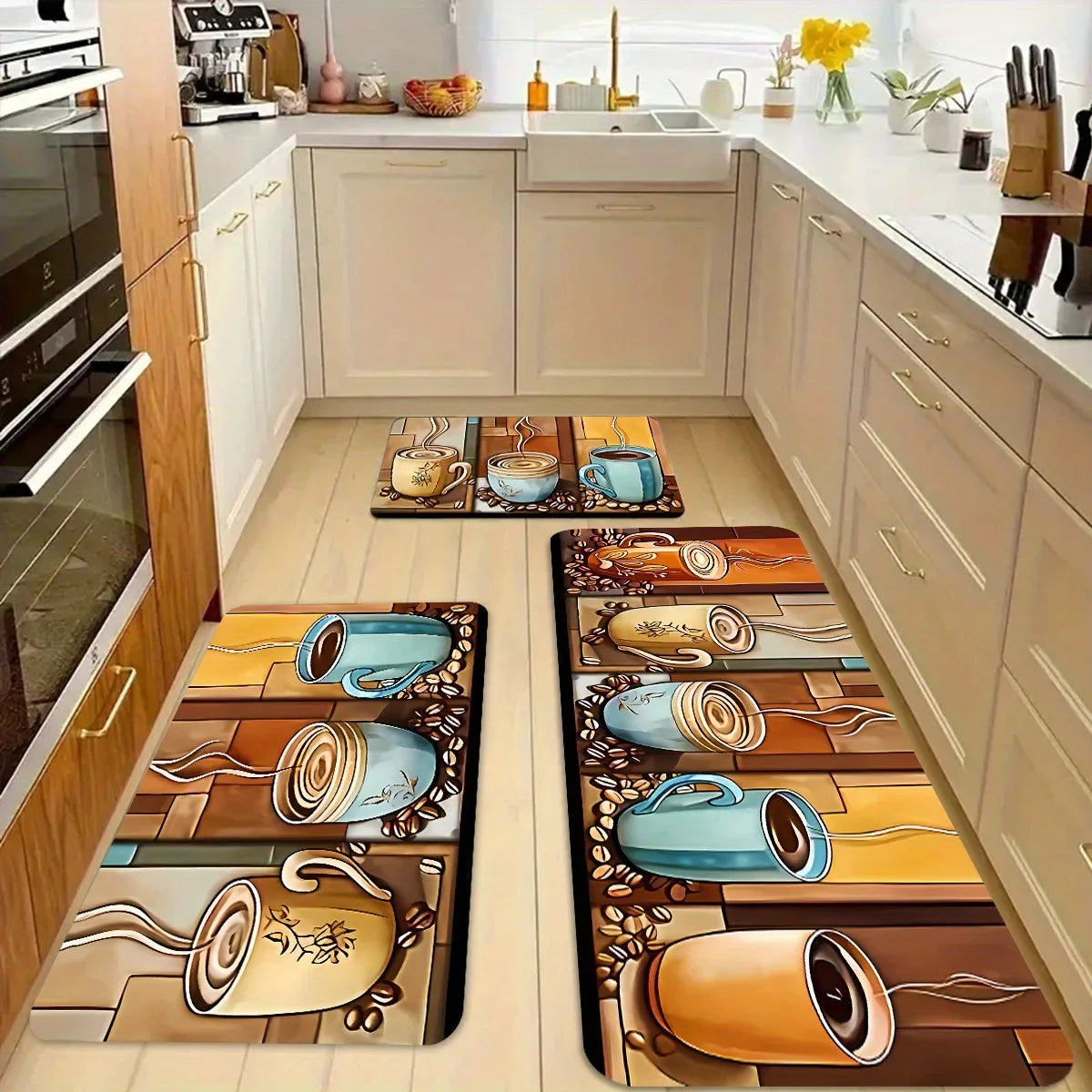 VIKAMA Kitchen Floor Mats, Entrance Door Mats, Laundry Room Long Carpets, Corridor Passageway Floor Mats, Home Decorations