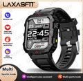 LAXASFIT New Men's Smart Watch LED Flashlight Outdoor Sports Smart Watch Wristwatch Health Monitoring Smart Watch