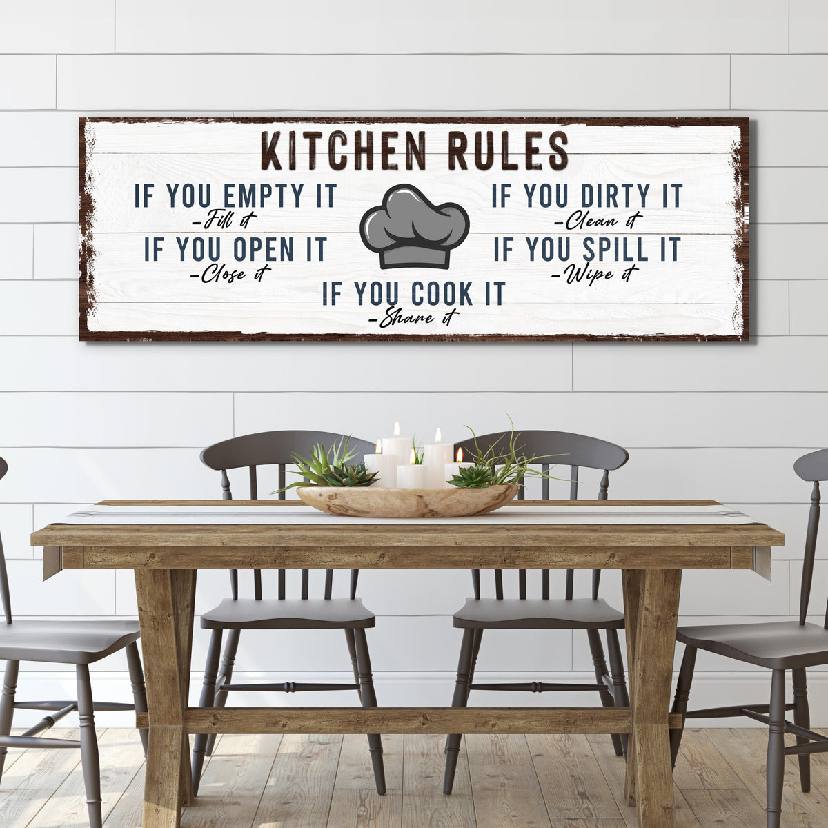 If You Cook It, Share It Kitchen Rules Sign
