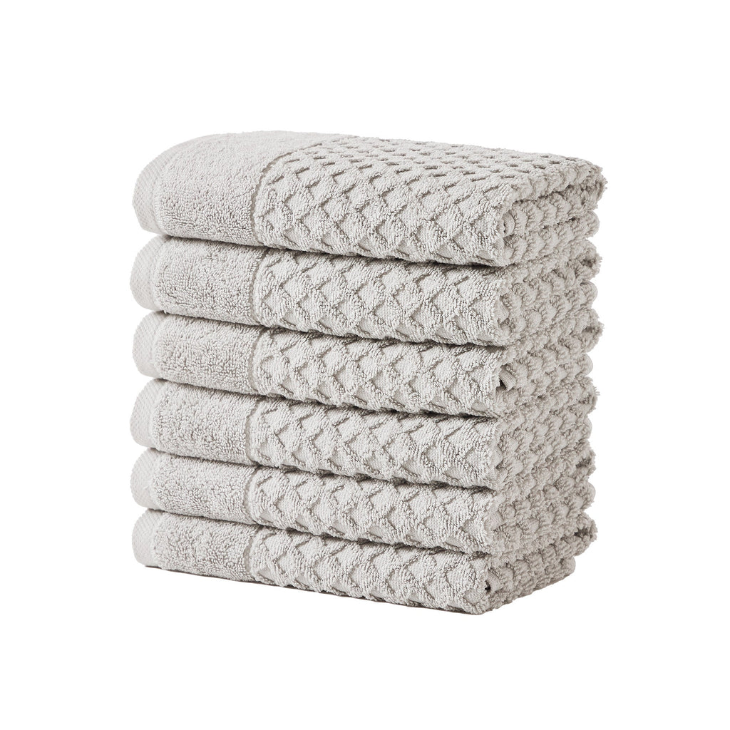 Cotton Diamond Waffle Weave Bath Towel Set - Grayson Collection