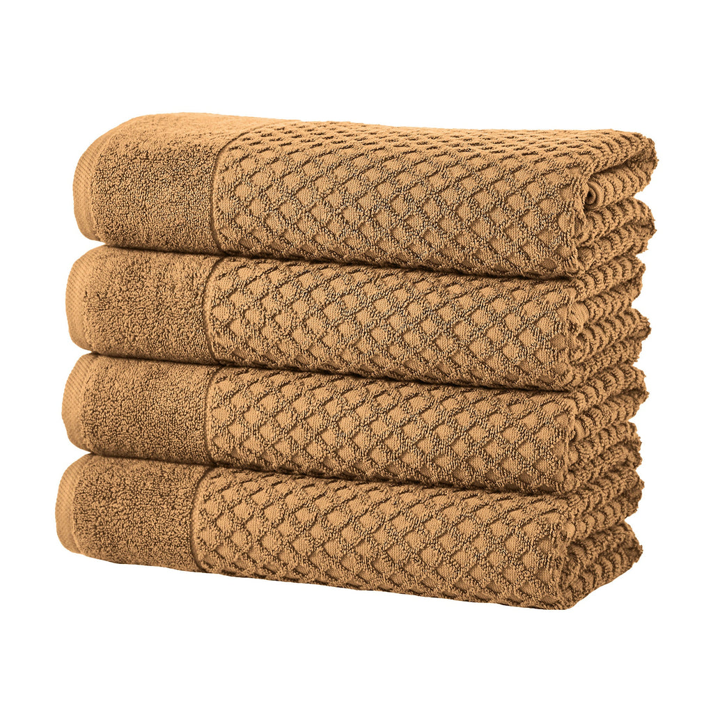 Cotton Diamond Waffle Weave Bath Towel Set - Grayson Collection