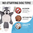 Dog Toys, Stuffed, Chewing, Plush, Squeaky Animal Pet Toys, Puppy, Fox, Squirrel, Dog, Cat, Chewing, Squeaky Toys, Pet Supplies
