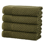 Cotton Diamond Waffle Weave Bath Towel Set - Grayson Collection