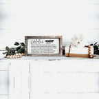 Coffee Definition Wooden Sign For Coffee Bar Decor Rustic Kitchen Wall Art Scientific Humor