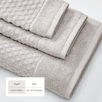 Cotton Diamond Waffle Weave Bath Towel Set - Grayson Collection