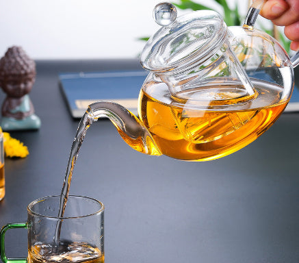 Glass Tea Set Scented Teapot High Temperature Resistant Tea Brewing Pot Large Capacity Tea Cooker
