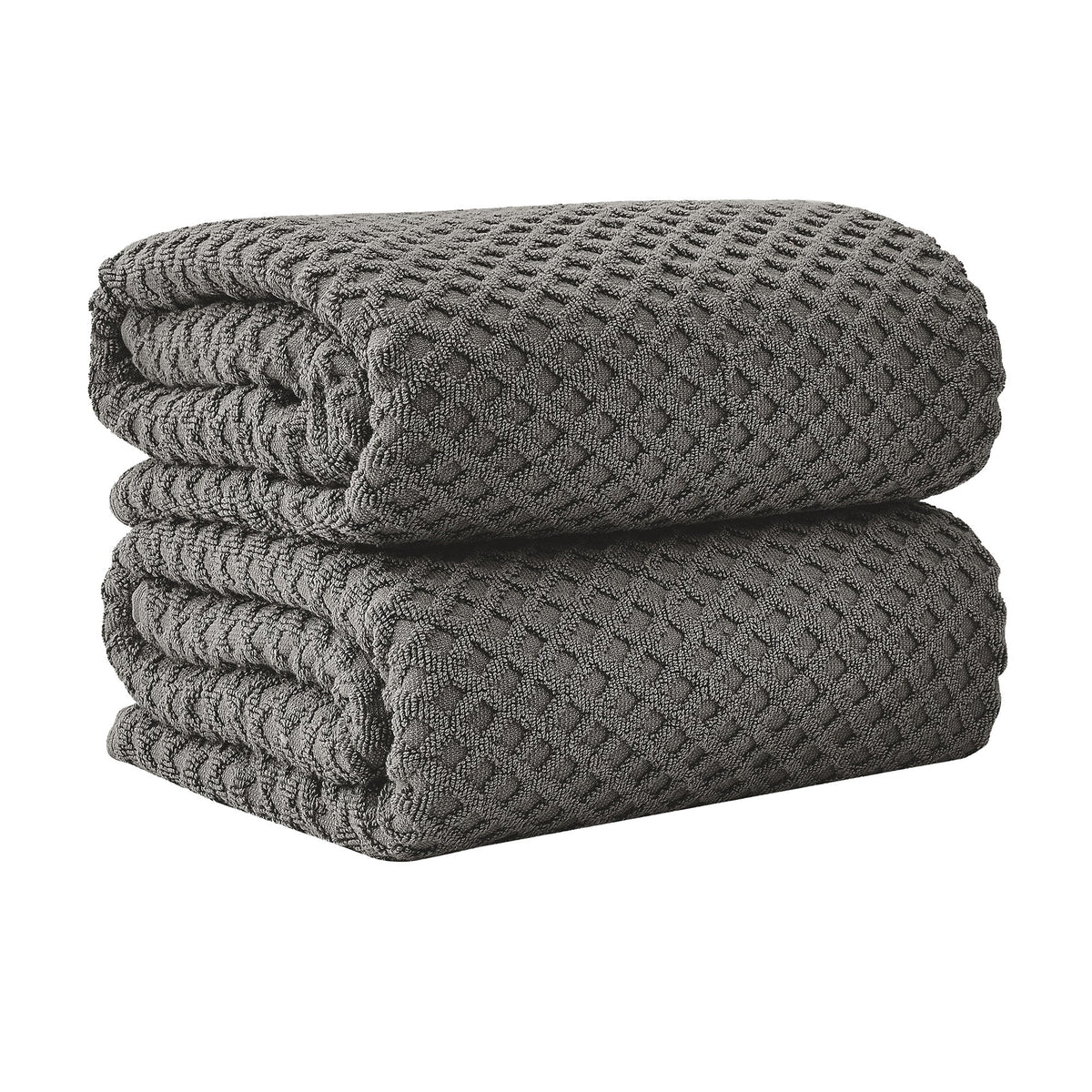 Cotton Diamond Waffle Weave Bath Towel Set - Grayson Collection