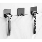 Decorative Hook 2 Pcs Punch Free Razor Holder Storage Hook Wall Men Shaving Shaver Shelf Bathroom Razor Rack Wall Bathroom Accessories