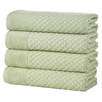 Cotton Diamond Waffle Weave Bath Towel Set - Grayson Collection