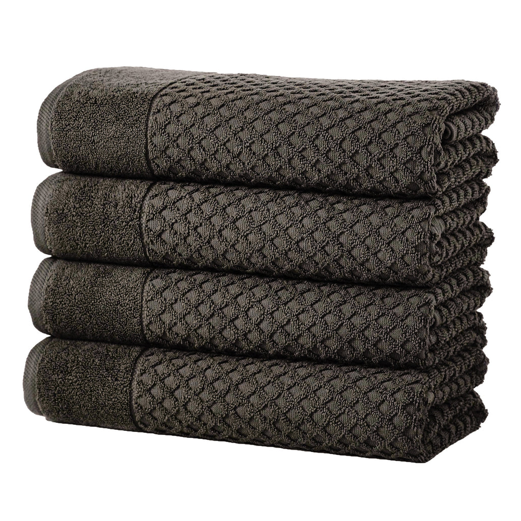 Cotton Diamond Waffle Weave Bath Towel Set - Grayson Collection