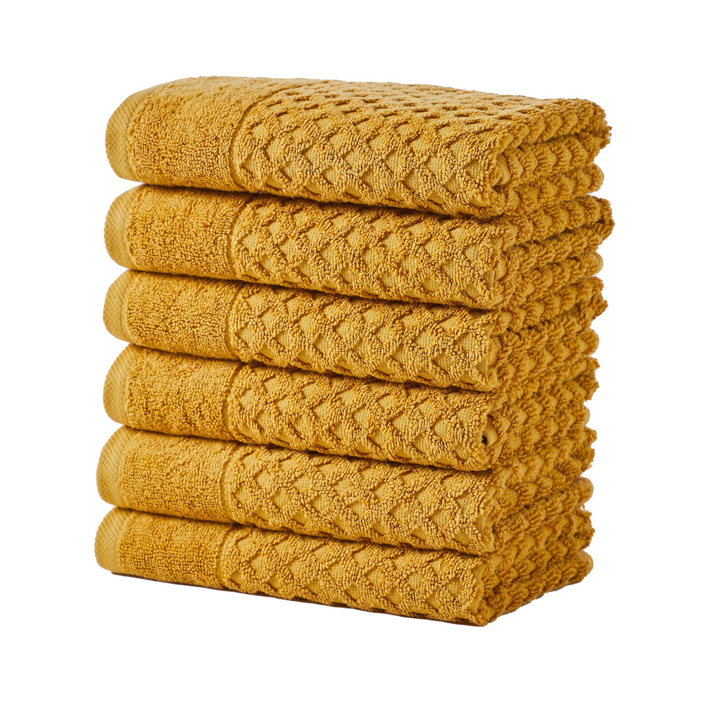 Cotton Diamond Waffle Weave Bath Towel Set - Grayson Collection