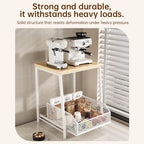 Modern Kitchen Microwave Shelf – Space-Saving Countertop Storage for Appliances, Elegant Design